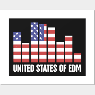 Patriotic USA Flag – United States of EDM Posters and Art
